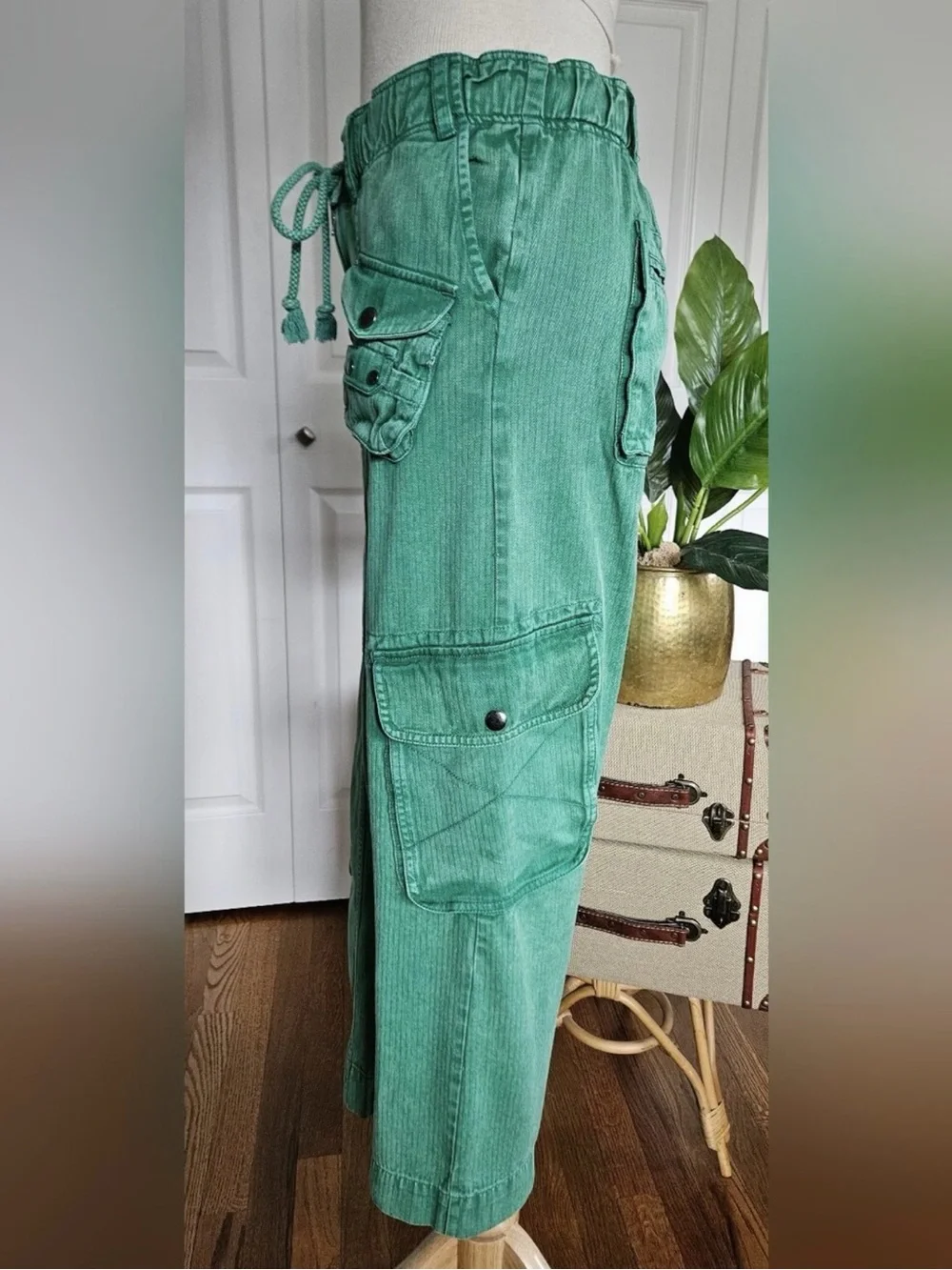 Free People Tahiti Cargo Drawstring Pants XS